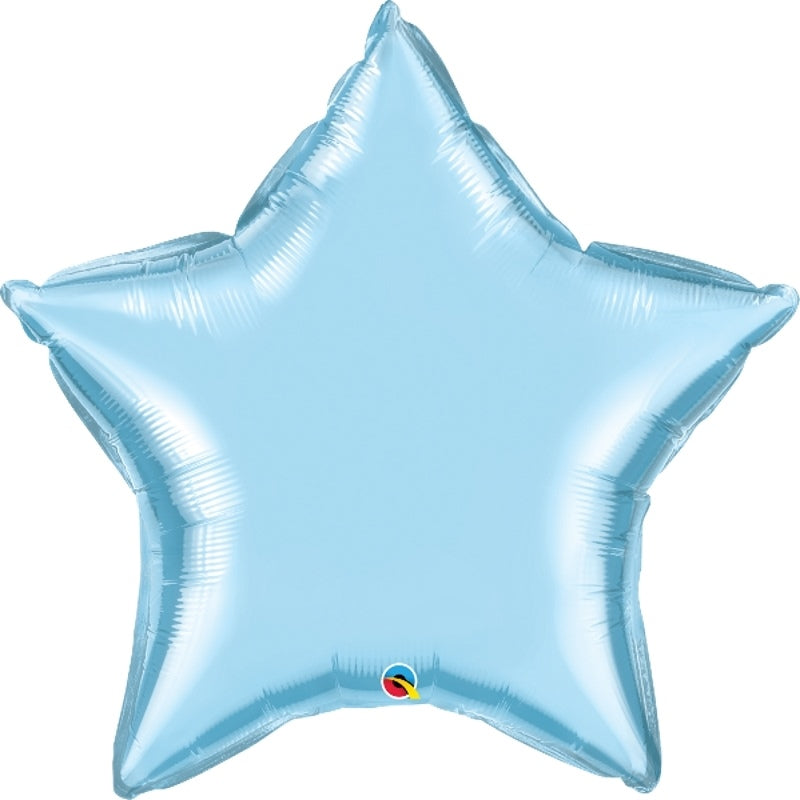 Baby Blue Giant Star Foil Balloon 36 inches | Party Save Smile
