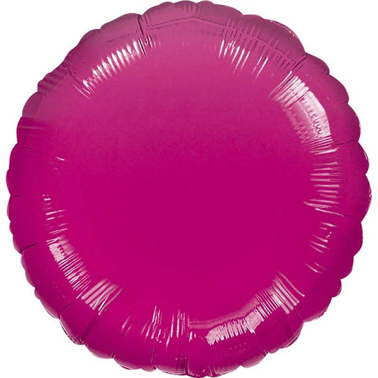 Hot Pink Circle Foil Balloon Anagram 18 Inches | Party Save Smile