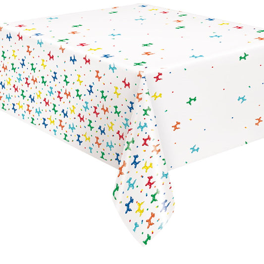 Balloon Dog Plastic Party Tablecover 137 x 213cm | Party Save Smile