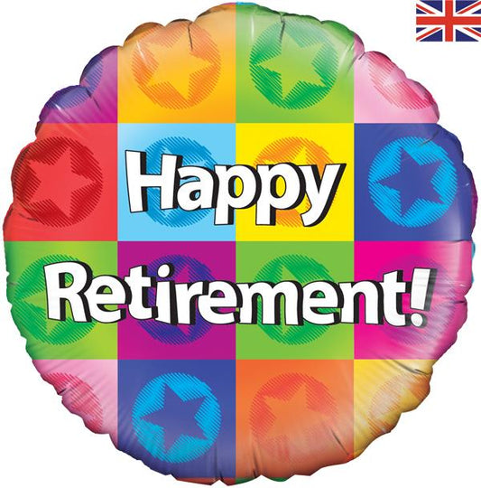 Happy Retirement Party Balloons - 10 Multicolored Latex Balloons - 23cm - Party Decorations