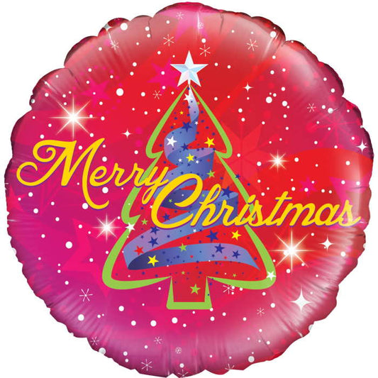 Christmas Tree Foil Balloon Merry Christmas 18 inches | Party Save Smile
