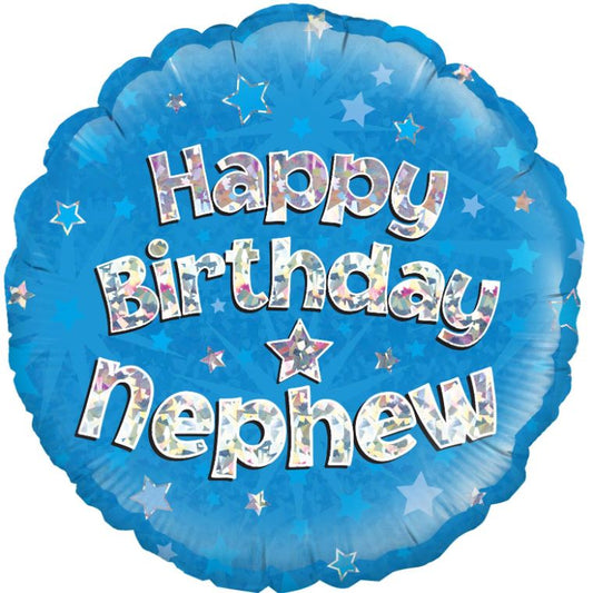 Happy Birthday Nephew Blue 18&#34; Foil | Helium Balloon