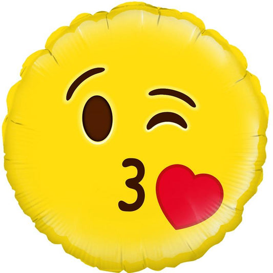 Emoji Foil Balloon Kiss