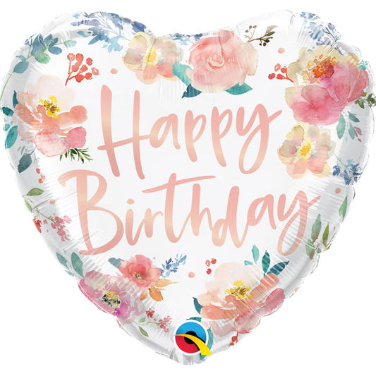 Roses Happy Birthday Foil Balloon 18 Inch | Party Save Smile