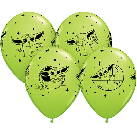 Mandalorian Latex Balloons Pack of 6 | Party Save Smile