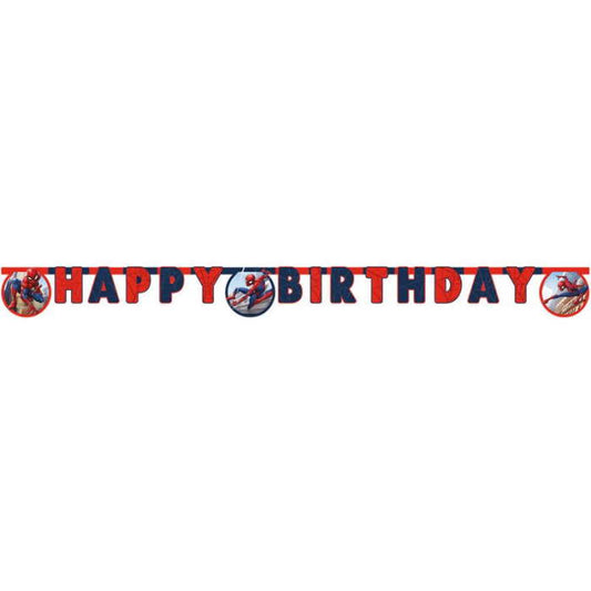 Spiderman Birthday Banner Crime Fighter 2 Metres | Party Save Smile