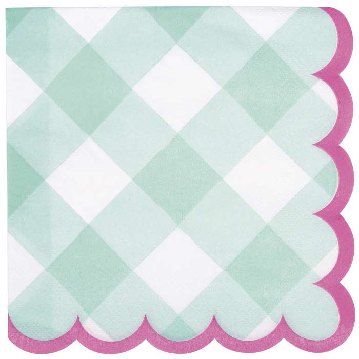 Pastel Gingham Party Pack: Kit with Decorations & Balloons - Party Save Smile