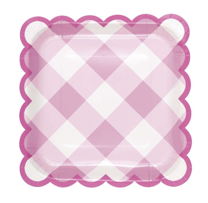 Pastel Gingham Party Pack: Kit with Decorations & Balloons - Party Save Smile