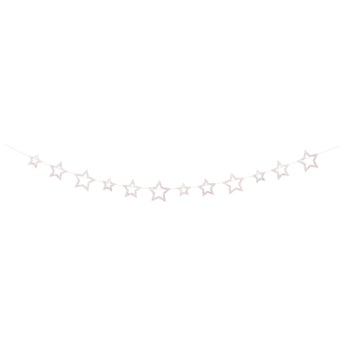 Iridescent Star Garland 1.8 metres | Party Save Smile