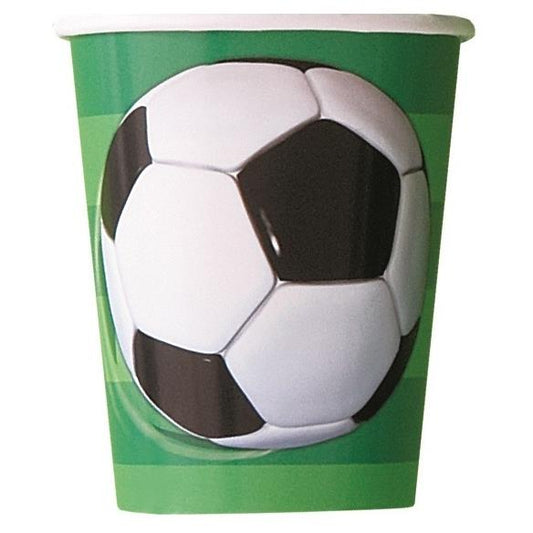 Football party paper cups