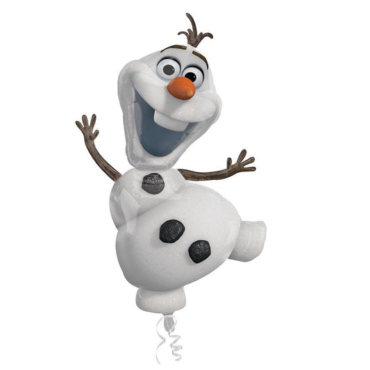 Frozen Olaf Shaped Foil Balloon 41 inches | Party Save Smile