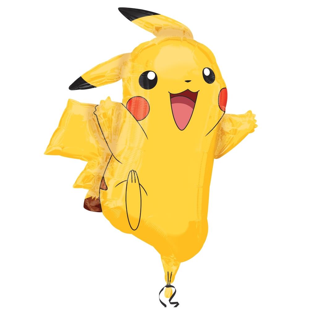Pokemon Pikachu Shaped Foil Balloon 31 Inches | Party Save Smile