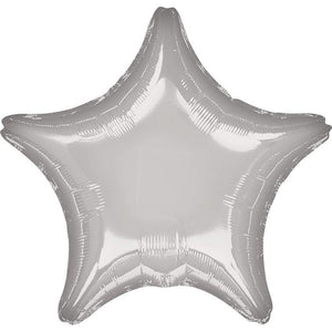Silver Foil Star Balloon Anagram 18 Inch
