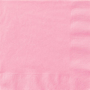 Baby Pink Party Napkins Pack of 50 Serviettes