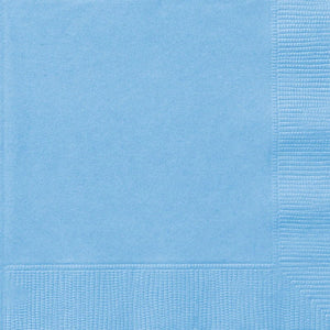 Baby Blue Paper Napkins 2 Ply Pack of 20