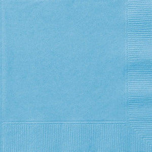 Baby Blue Party Napkins Pack of 50 Serviettes