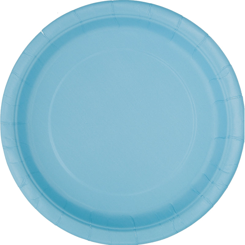 Baby Blue Solid Coloured Party Pack: Tableware Party Kit