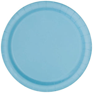 Baby Blue Party Plates 23cm Pack of 16