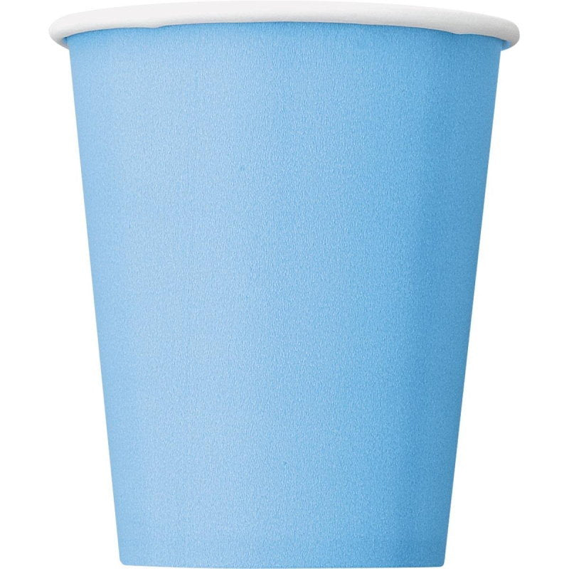 Baby Blue Coloured Party Pack: Tableware & Decoration Kit