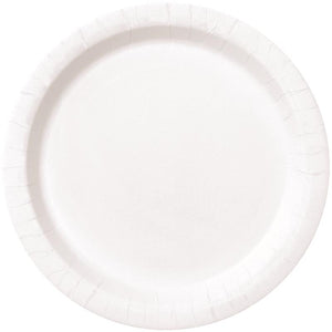 White Party Cake Plates (Bulk) Pack of 20