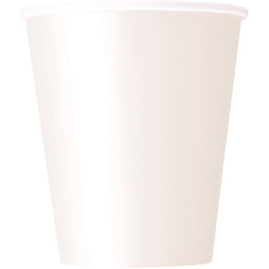 White Paper Cups Pack of 8