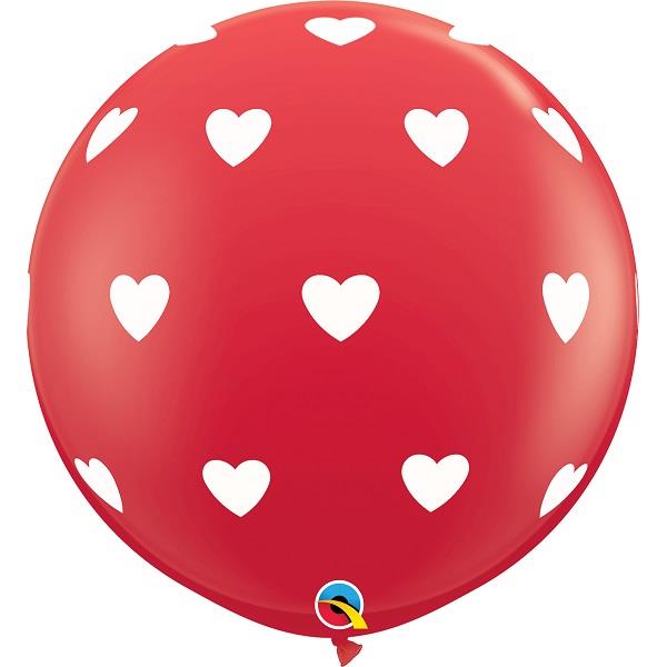 Giant Red Heart Balloon 36 Inch Pack of 2 | Party Save Smile