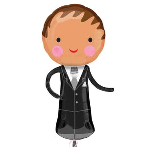 Handsome Groom Shaped Foil Balloon 40 Inches