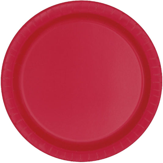 Red Party Cake Plates Pack of 8 | Party Save Smile