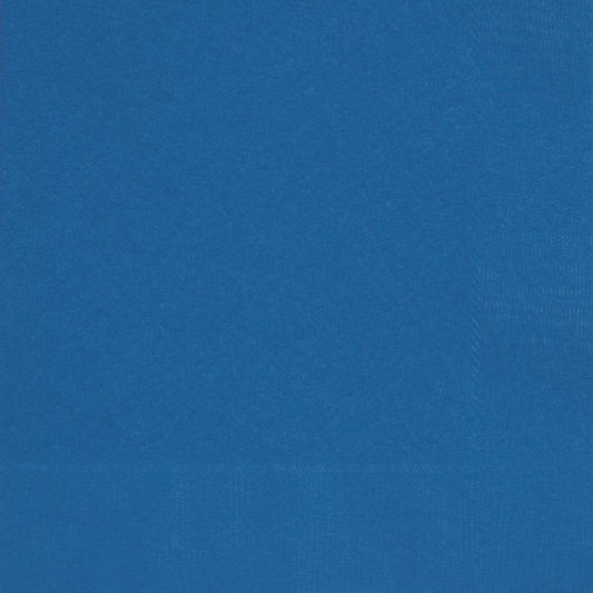 Royal Blue Serviettes (Bulk) Pack of 50 | Party Save Smile