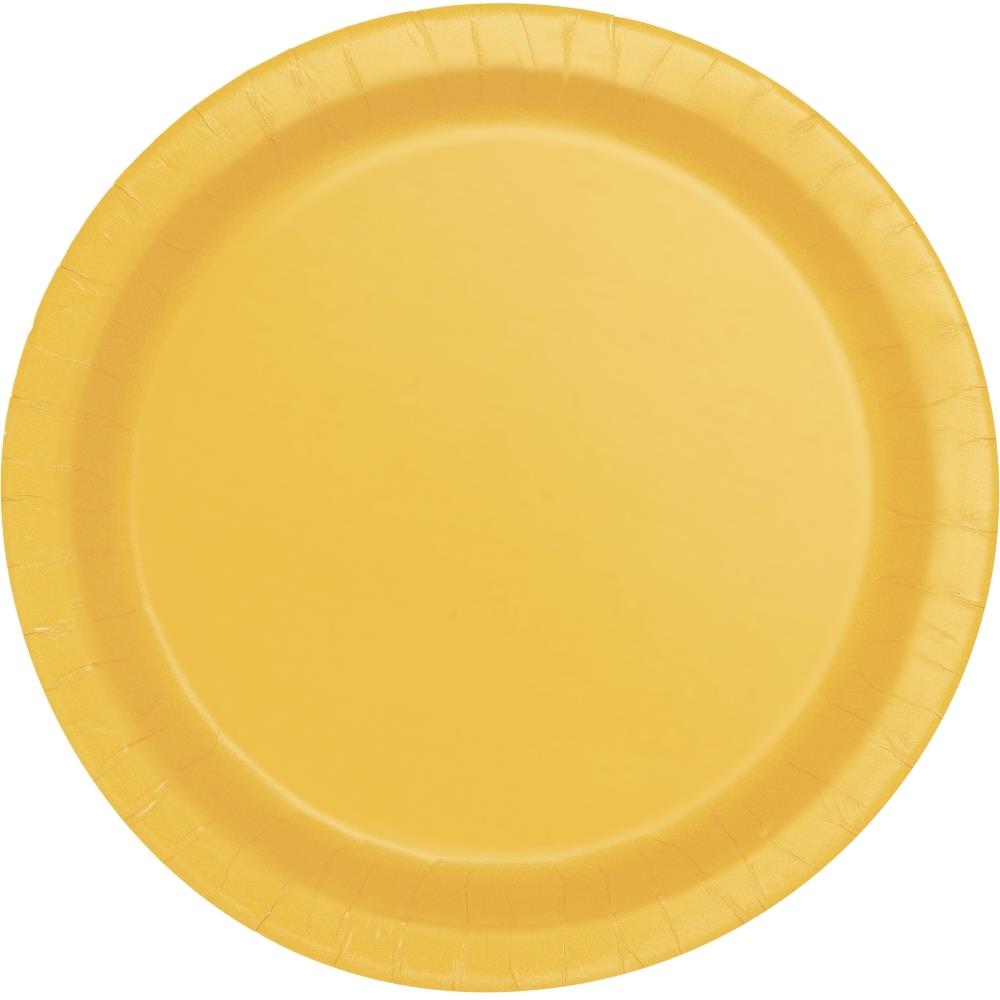 Sunflower Yellow Paper Party Plates Pack of 16 | Party Save Smile