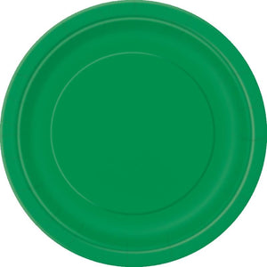 Emerald Green Round 23cm Party Plates Pack of 8