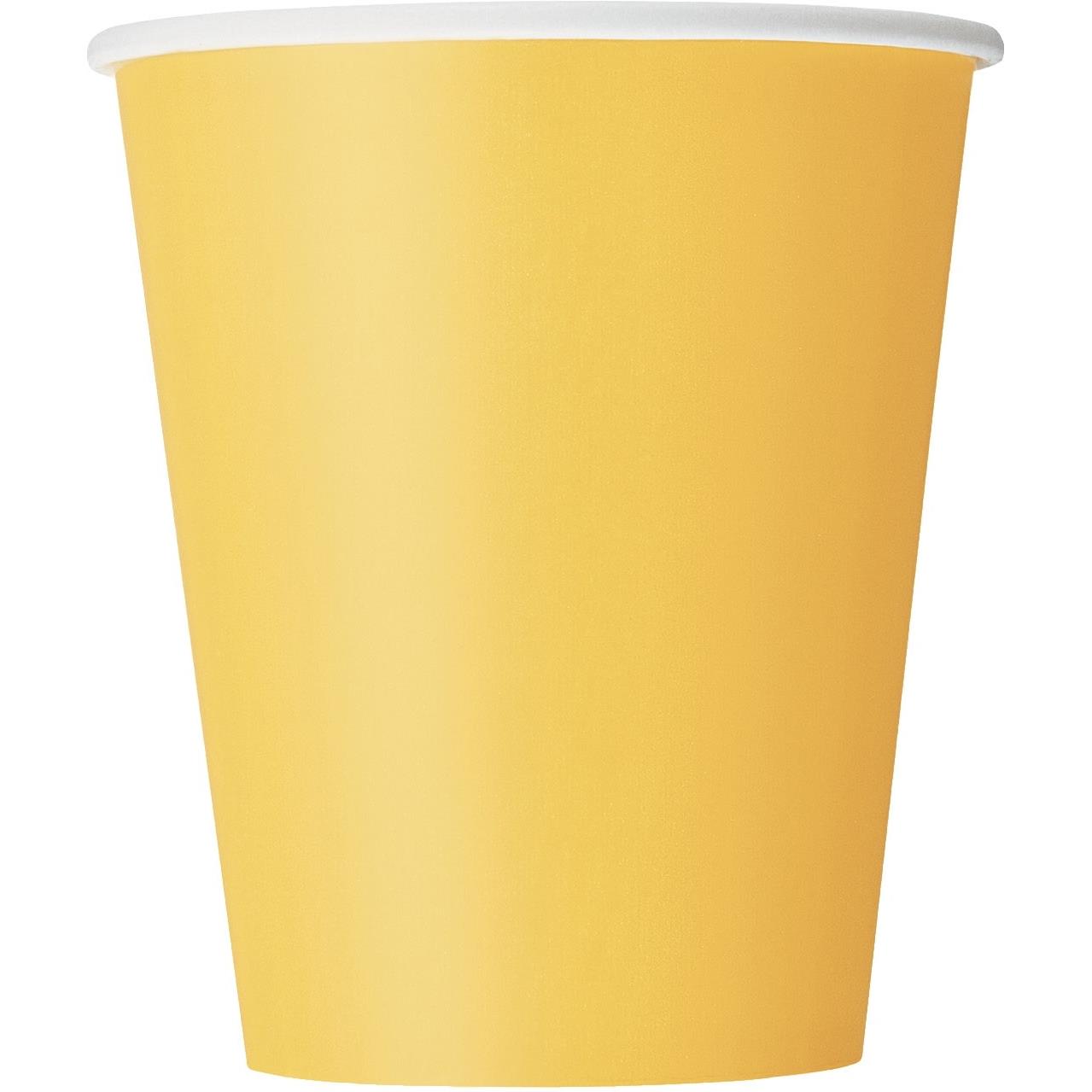 Yellow Solid Coloured Party Pack: Tableware Party Kit