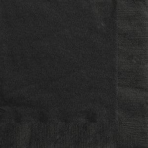 Black Party Beverage Napkins Pack of 20 Serviettes