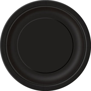 Black Paper Plates 23cm Pack of 8