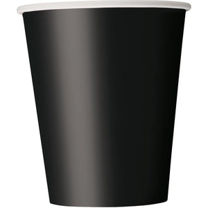 Black Party Cups Pack of 8