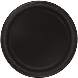 Black Party Plates (Bulk) Pack of 16