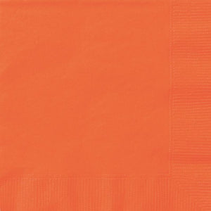 Pumpkin Orange Party Beverage Napkins Pack of 20 Serviettes