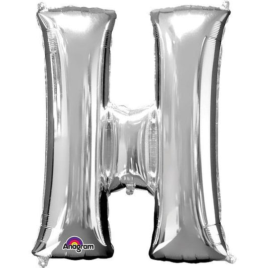 Anagram 16&#34; Silver Letter H Foil Balloon