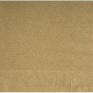 Gold Party Napkins | Serviettes Pack of 20