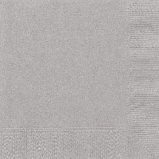 Silver Party Napkins | Serviettes