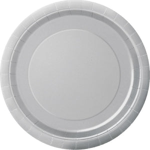 Silver Paper Cake Plates Pack of 8