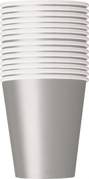 Silver Paper Cups (Bulk) Pack of 14