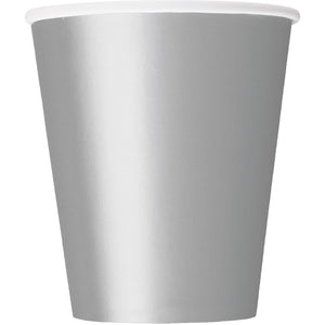 Silver Paper Cups Pack of 8