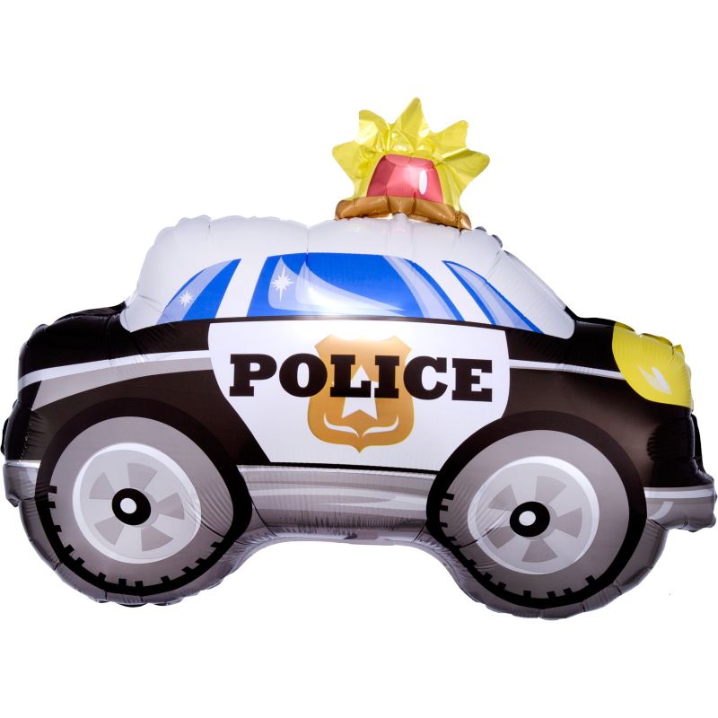 Police Car Siren Shaped Foil Balloon 18 Inches | Party Save Smile