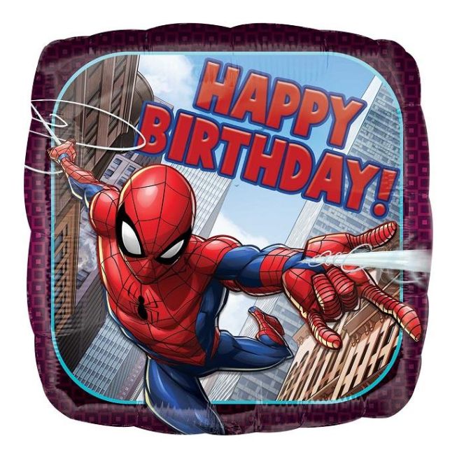 Spiderman Happy Birthday Foil Balloon 18 Inch | Party Save Smile
