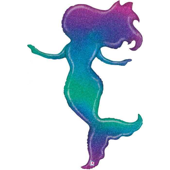 Giant Mermaid Shaped Foil Balloon 52 Inches | Party Save Smile
