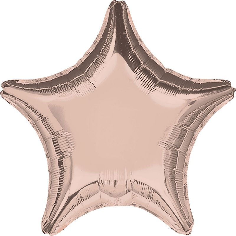 Rose Gold Star Balloons - 18 inch Anagram | Party Save Smile