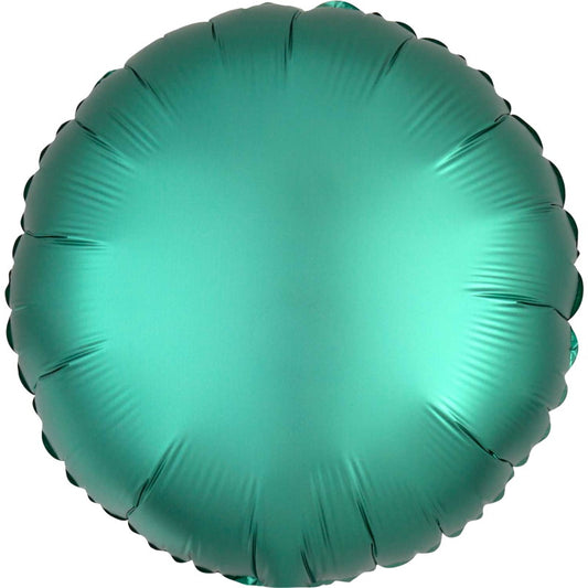 Jade Green Circle Foil Balloon - Anagram Satin Luxe | Party Save Smile