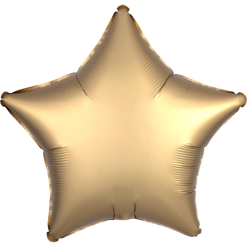 Gold Star Foil Balloons - Anagram Satin Luxe | Party Save Smile