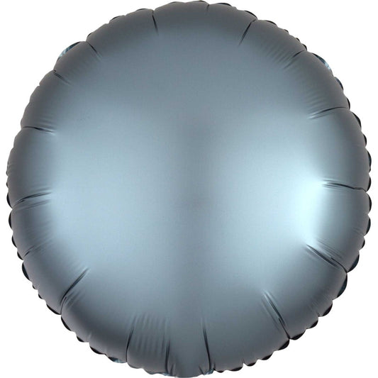 Steel Blue Balloon - Anagram 18 inch Circle | Party Save Smile
